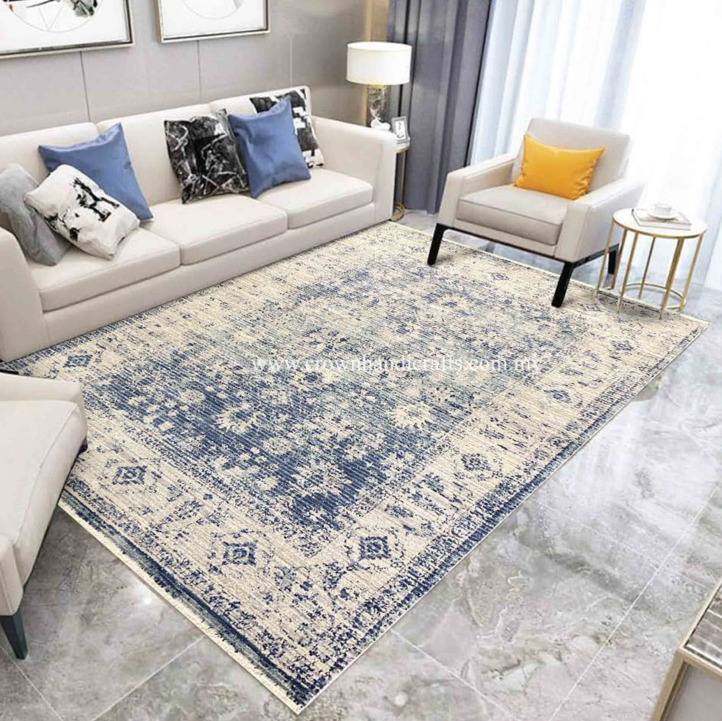 Distressed Rugs: Perfect Match for Living Room Sofas | Distressed Mix D33