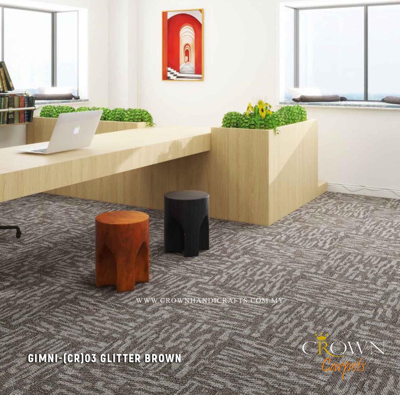 Amazing Grey Office Carpet | Gemini (CR)