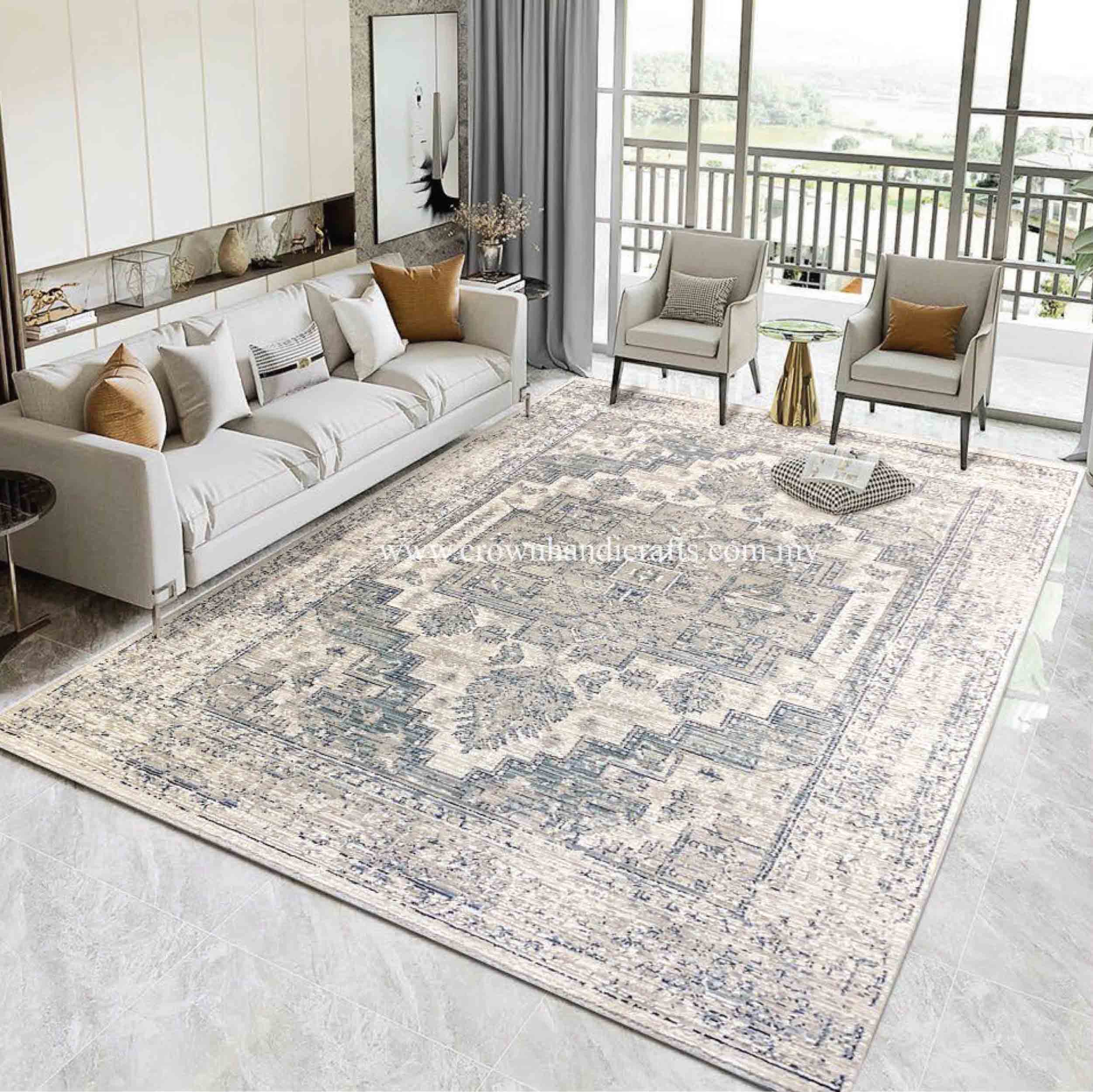 Discover Exquisite Mid-Century Modern Designer Carpets and Rugs | Distressed Mix D34