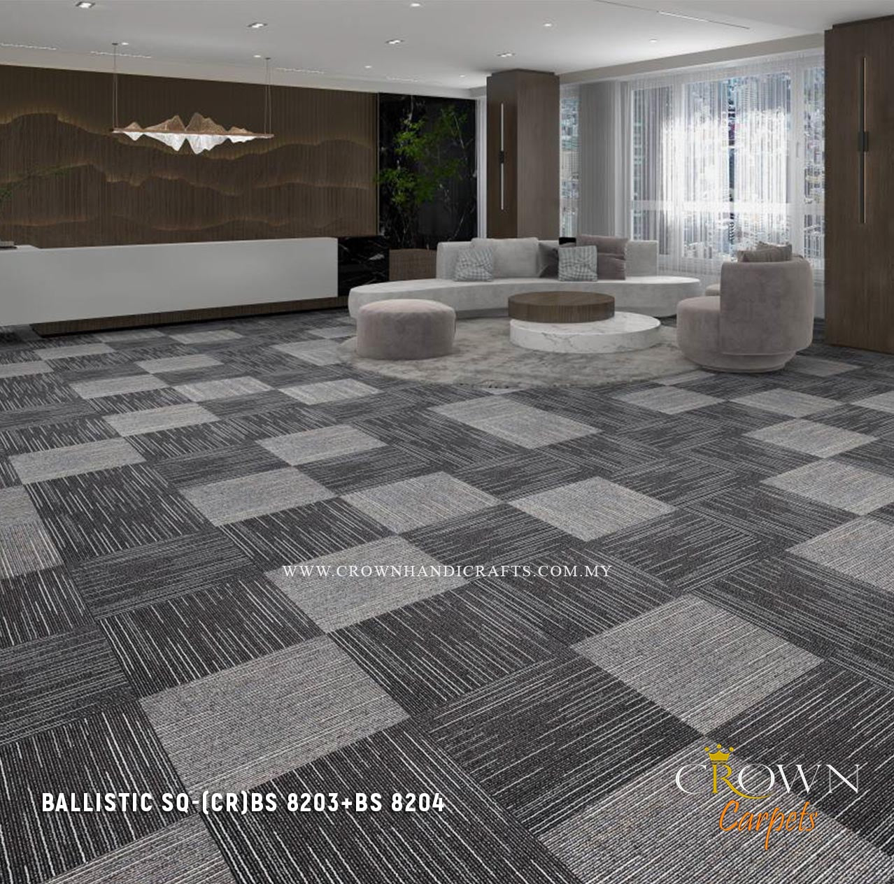 Excellent Patterned Carpet Tiles | Ballistic Sq (CR)