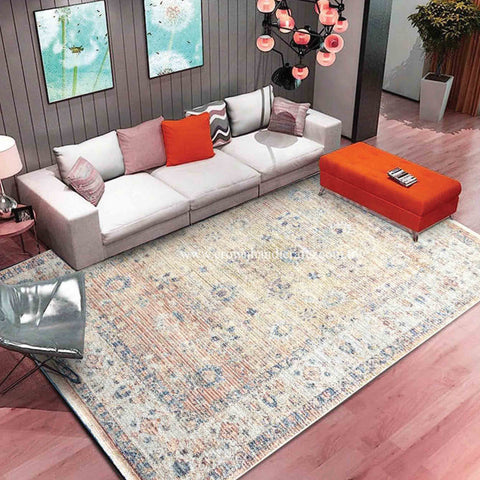 Add Timeless Elegance: Vintage Design Rugs for Living and Bedroom | Distressed Mix D43