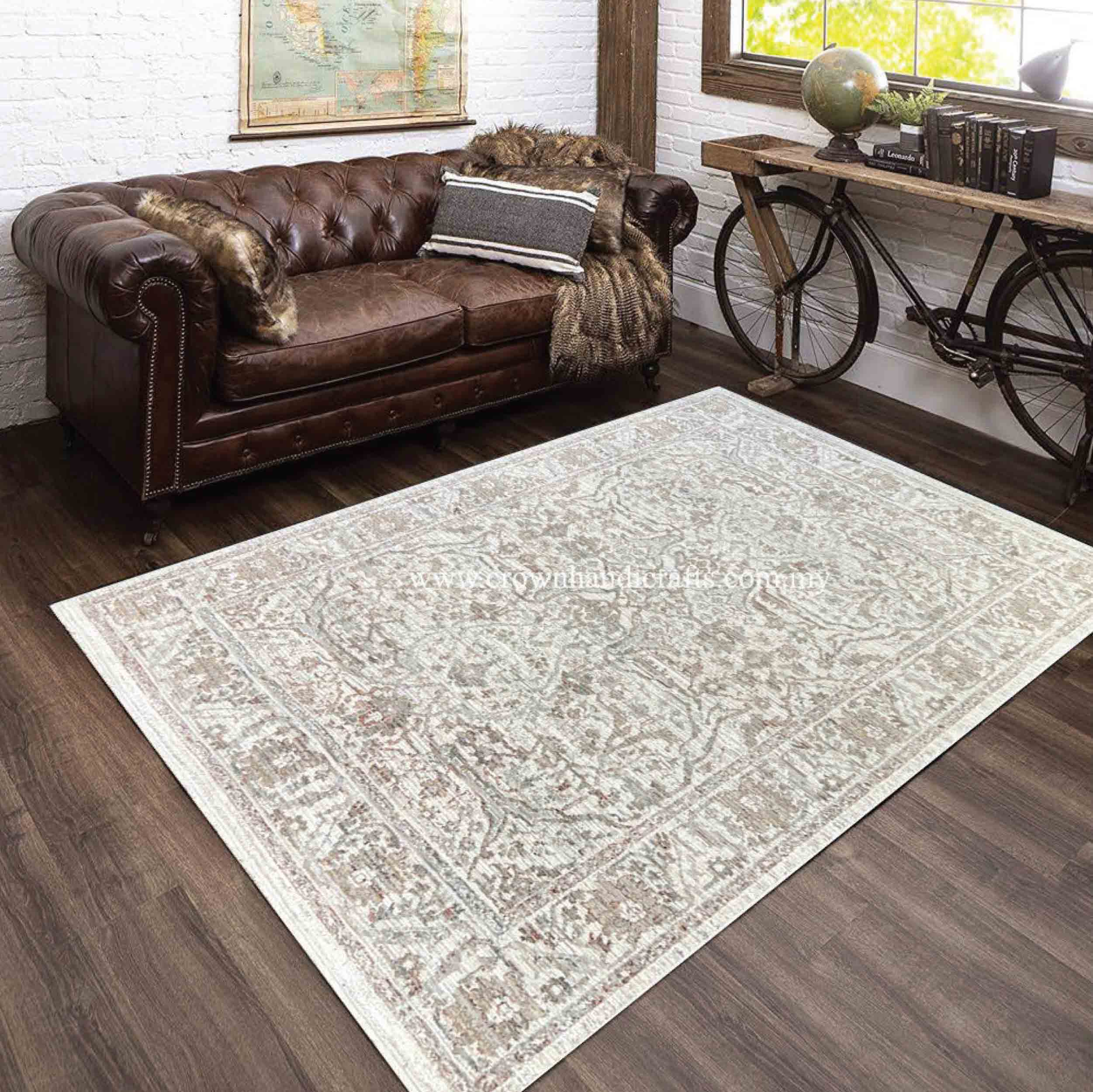 Elevate Your Living Room: Modern Rugs with a Distressed Vintage Touch | Distressed Mix D49