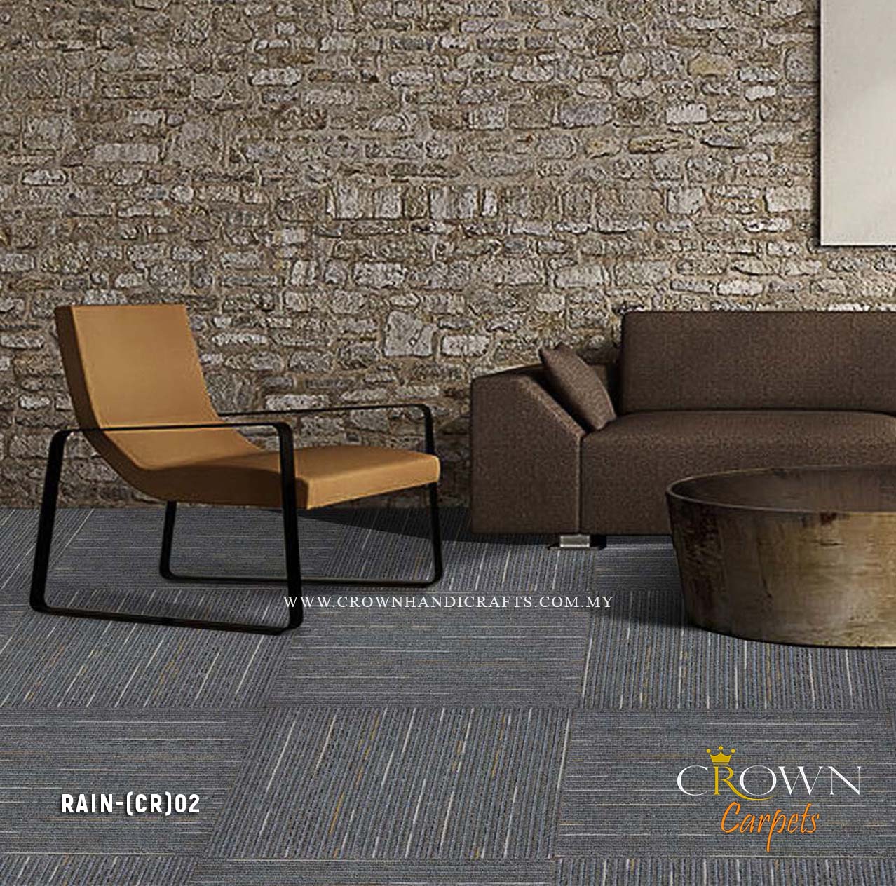 Amazing Tile Carpet for Office | Rain (CR)