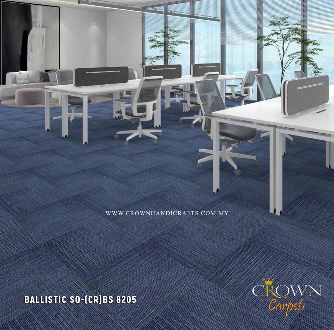 Excellent Patterned Carpet Tiles | Ballistic Sq (CR)