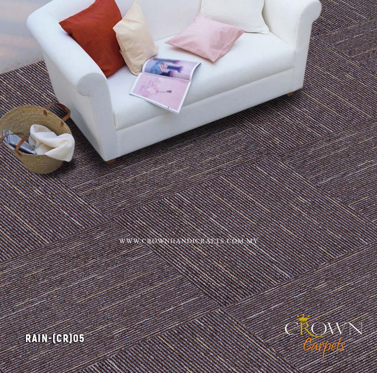 Amazing Tile Carpet for Office | Rain (CR)