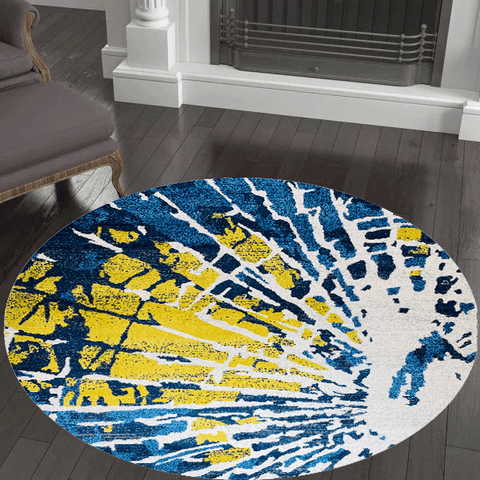 Elevate Your Living Room & Bedroom with Contemporary Carpets & Modern Turkish Rugs | EMPIRE D7090BY Round Rug