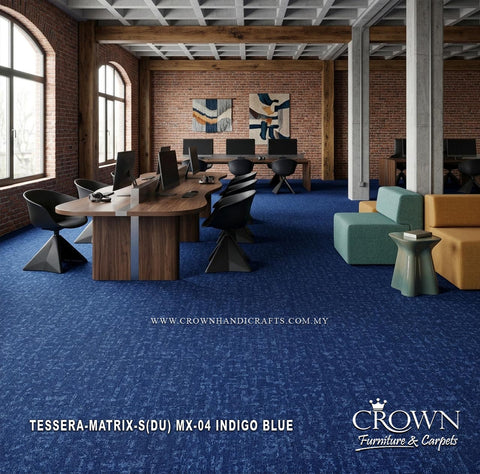 Stylish Carpet Tiles | Modern Textured Flooring for Contemporary Office Interiors | Tessera-Matrix Sq (DU)