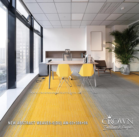 Modern Designer Carpet Tiles | Textured Office Flooring for Contemporary Spaces | New Abstract Weaves Sq (DU)