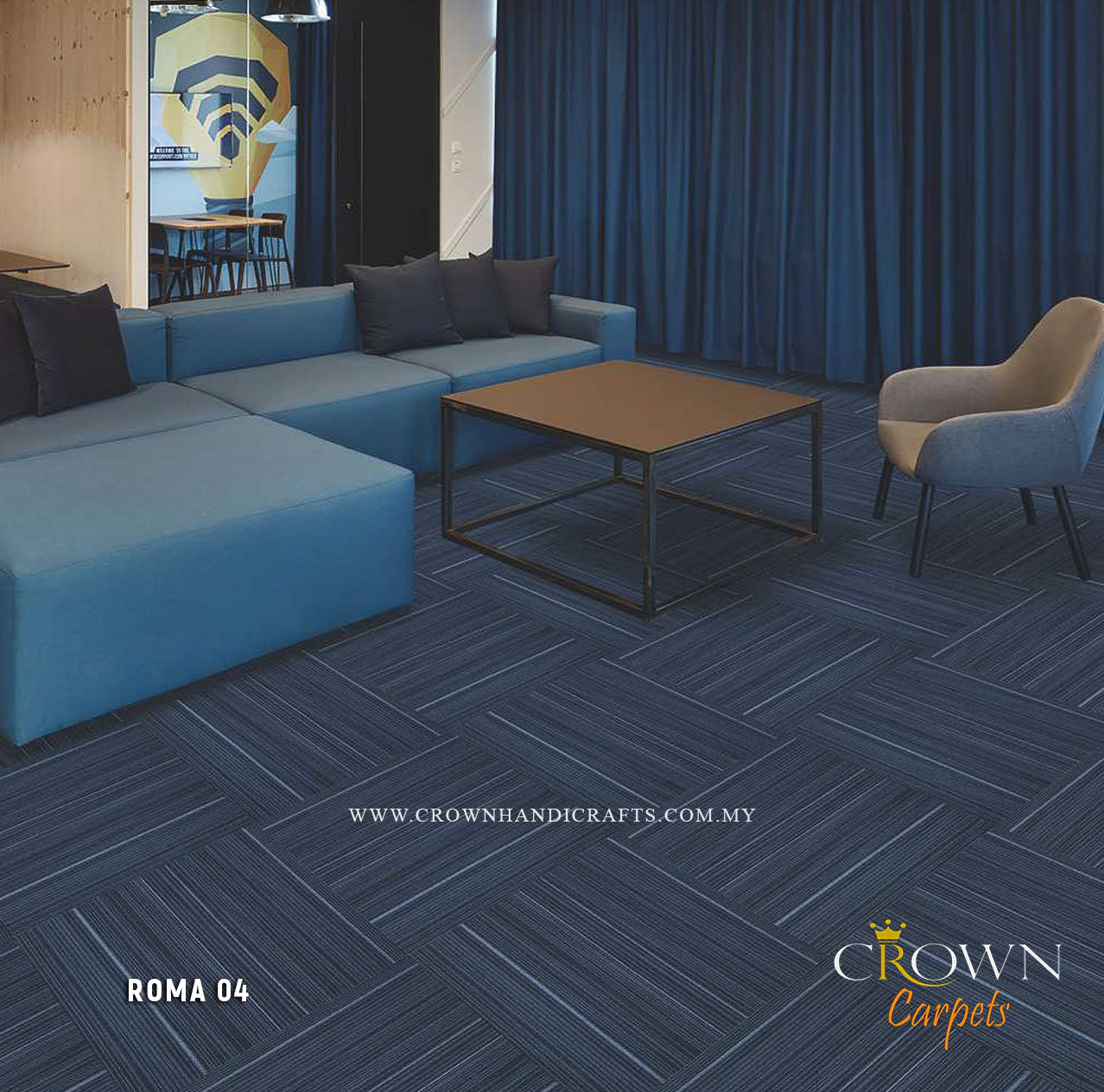 Incredible Office Carpet Tile | Roma (CR)