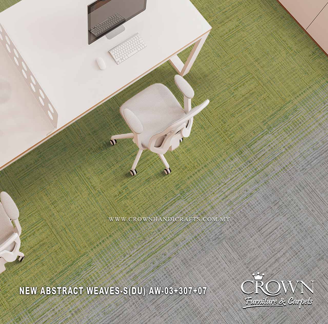 Modern Designer Carpet Tiles | Textured Office Flooring for Contemporary Spaces | New Abstract Weaves Sq (DU)