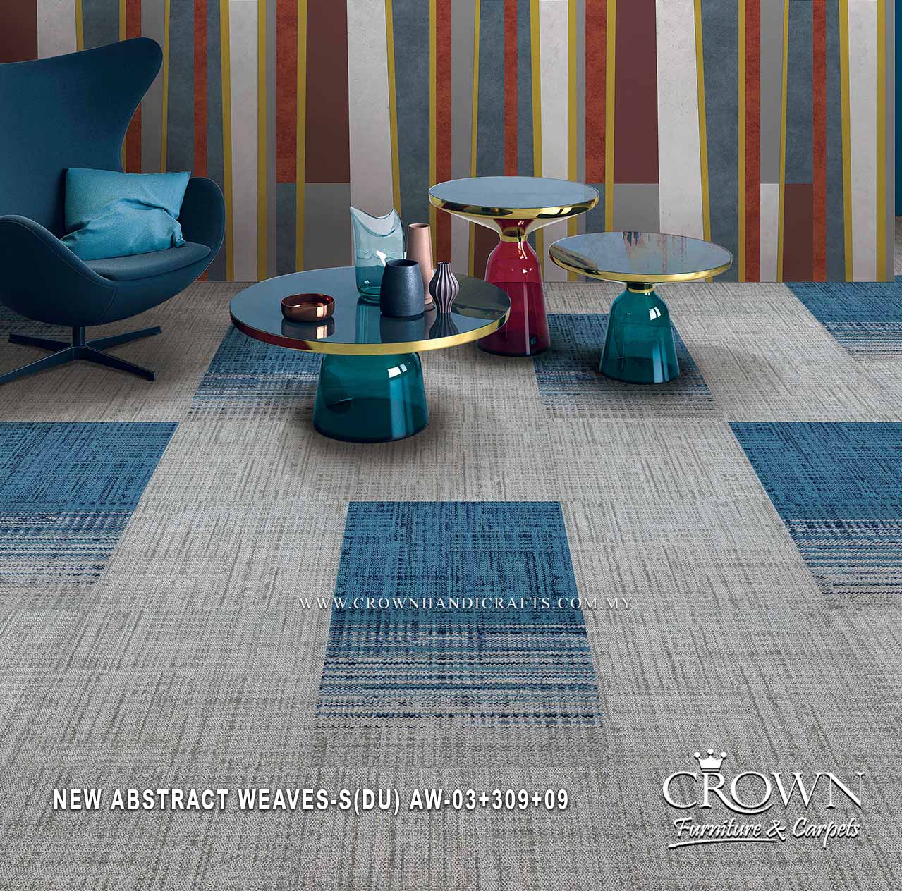 Modern Designer Carpet Tiles | Textured Office Flooring for Contemporary Spaces | New Abstract Weaves Sq (DU)