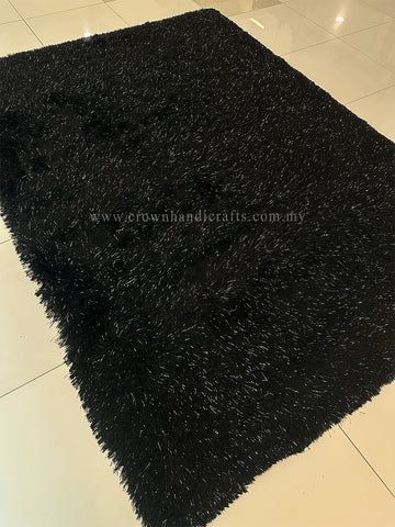 Bring Shine and Comfort Together with Our Fluffy Shaggy Sparkle Carpet | Dzeel Luxury Shaggy (180X250CM)