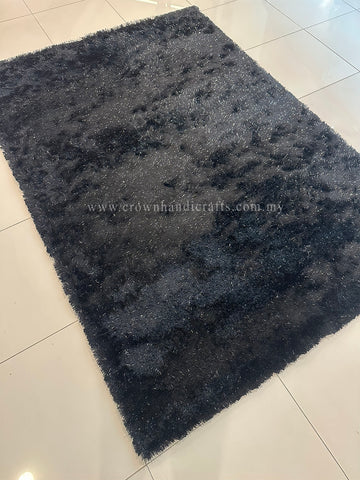 A Rug That Shines with Comfort – Modern Sparkle Shaggy Design  | Dzeel Plain Shaggy (180X250CM)
