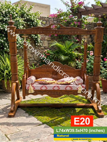 Luxury Estate Heirloom Rosewood Swing – Authentic Craftsmanship Meets Modern Elegance | E20 (NATURAL)