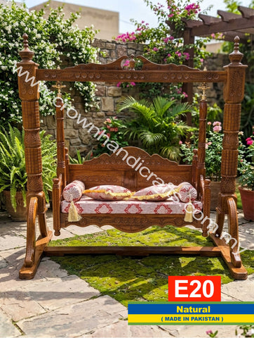 Luxury Estate Heirloom Rosewood Swing – Authentic Craftsmanship Meets Modern Elegance | E20 (NATURAL)