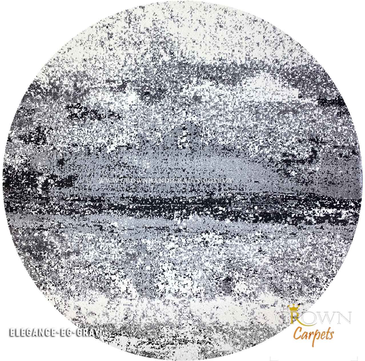 Design Your Home with Crown's Modern Rugs: Elegance and Identity | Elegance EG Round Grey