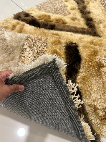 Create a Soft Paradise in Your Bedroom with Shaggy Touch | Elegance Shaggy Zig Zag N8249 (150X220CM)