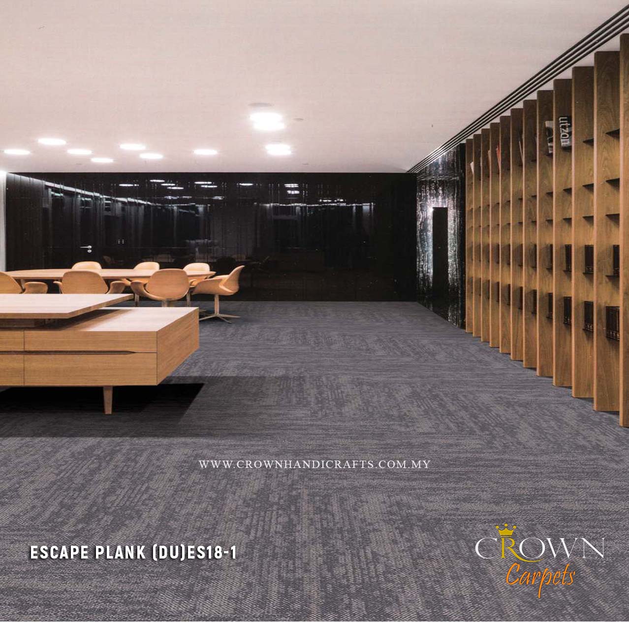 High Quality Floor Office Carpet | Escape Plank (DU)