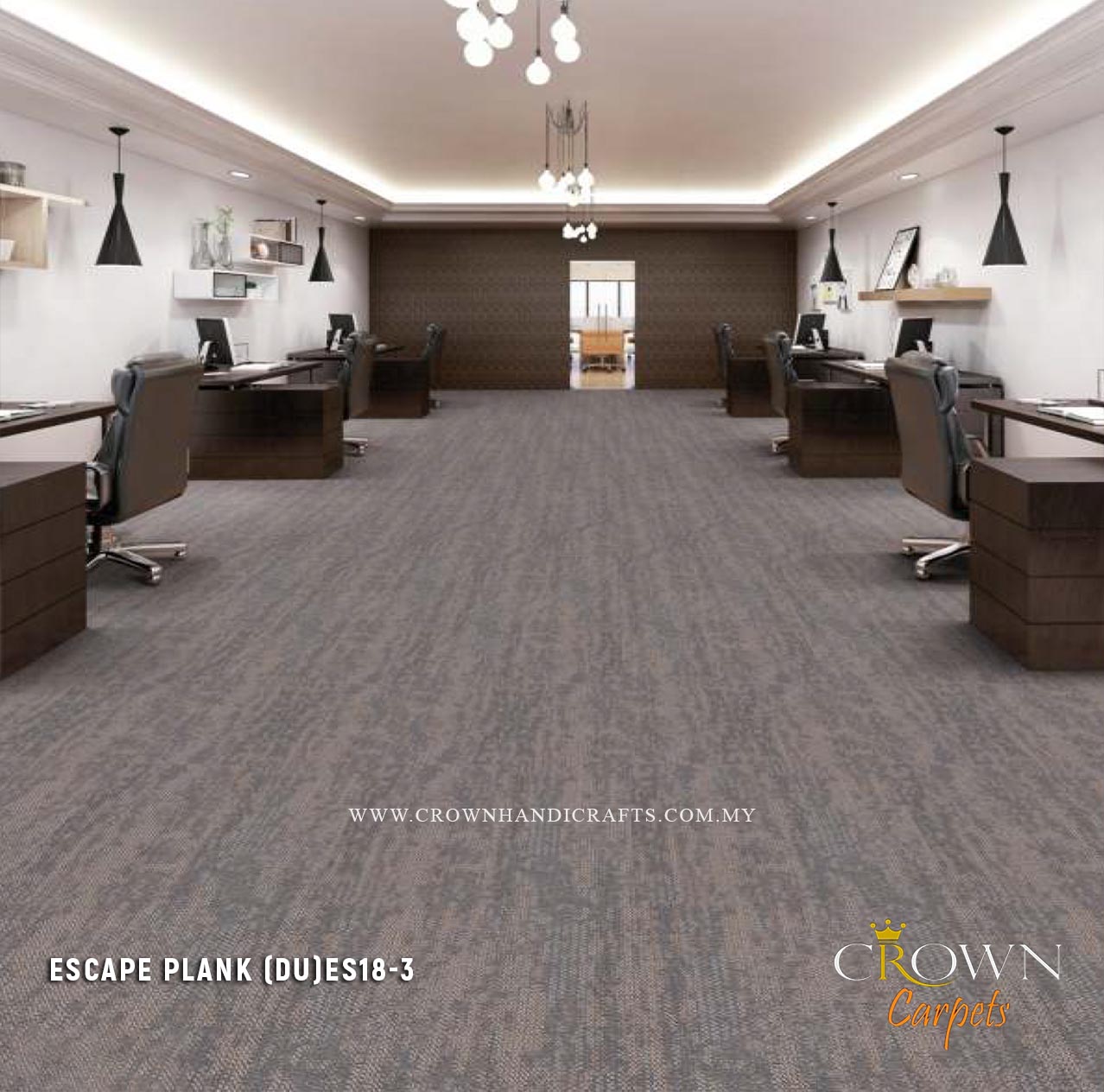 High Quality Floor Office Carpet | Escape Plank (DU)