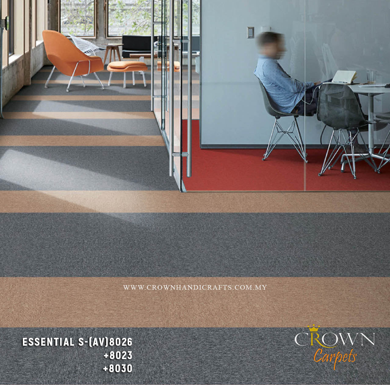 Economical Heavy Duty Commercial Carpet Tiles | Essential-S (AV)