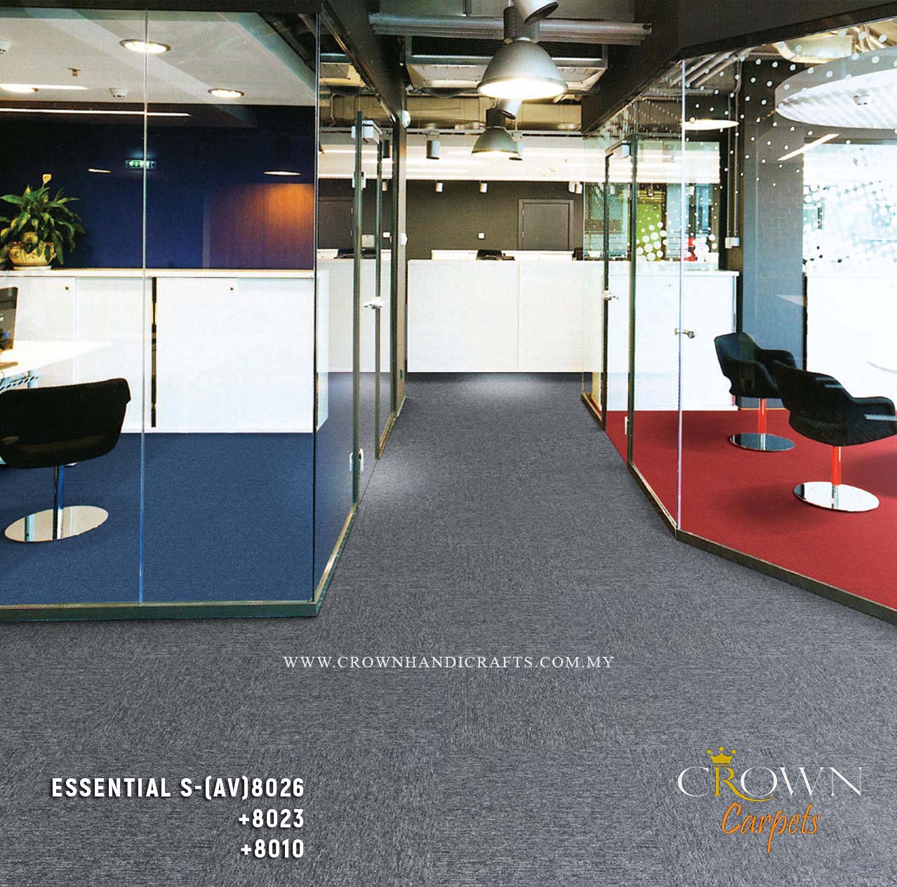 Economical Heavy Duty Commercial Carpet Tiles | Essential-S (AV)
