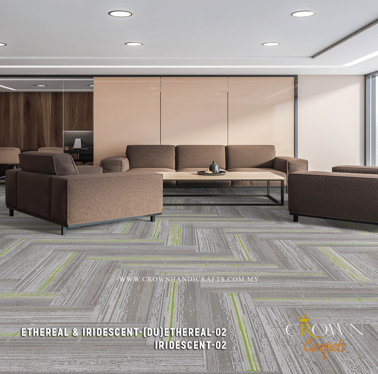 Excellent Patterned Carpet Tiles | Ethereal & Iridescent Plank (DU)