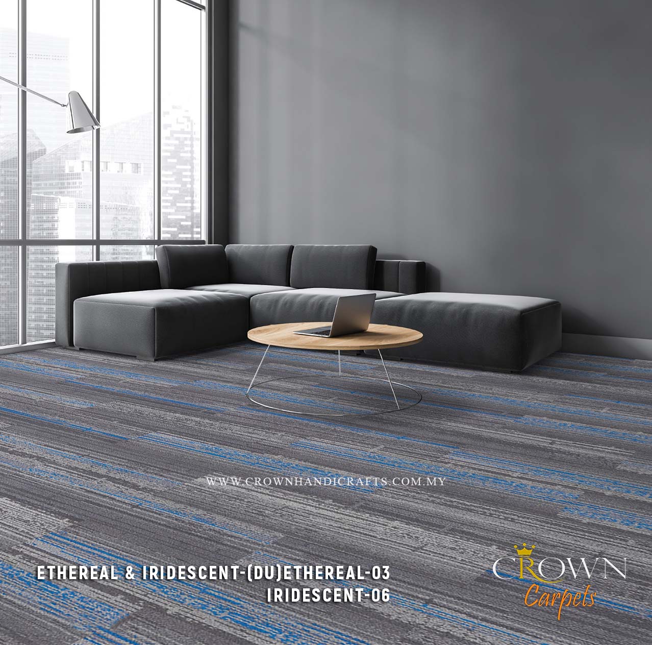 Excellent Patterned Carpet Tiles | Ethereal & Iridescent Plank (DU)