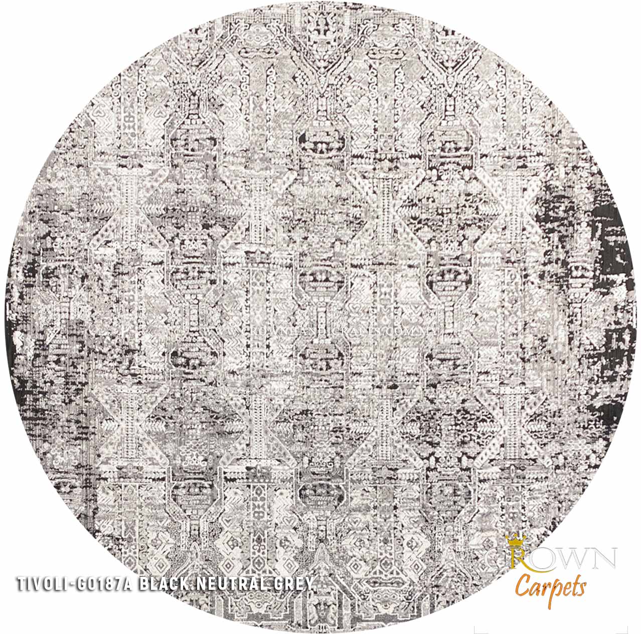 Modern Design Carpet for Living Room Bedroom Rugs | Tivoli G0187A Round