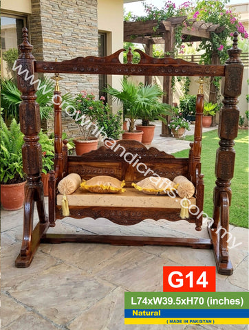 Royal Artisan Swing – Solid Rosewood Crafted for Sophisticated Living | G14 (NATURAL)