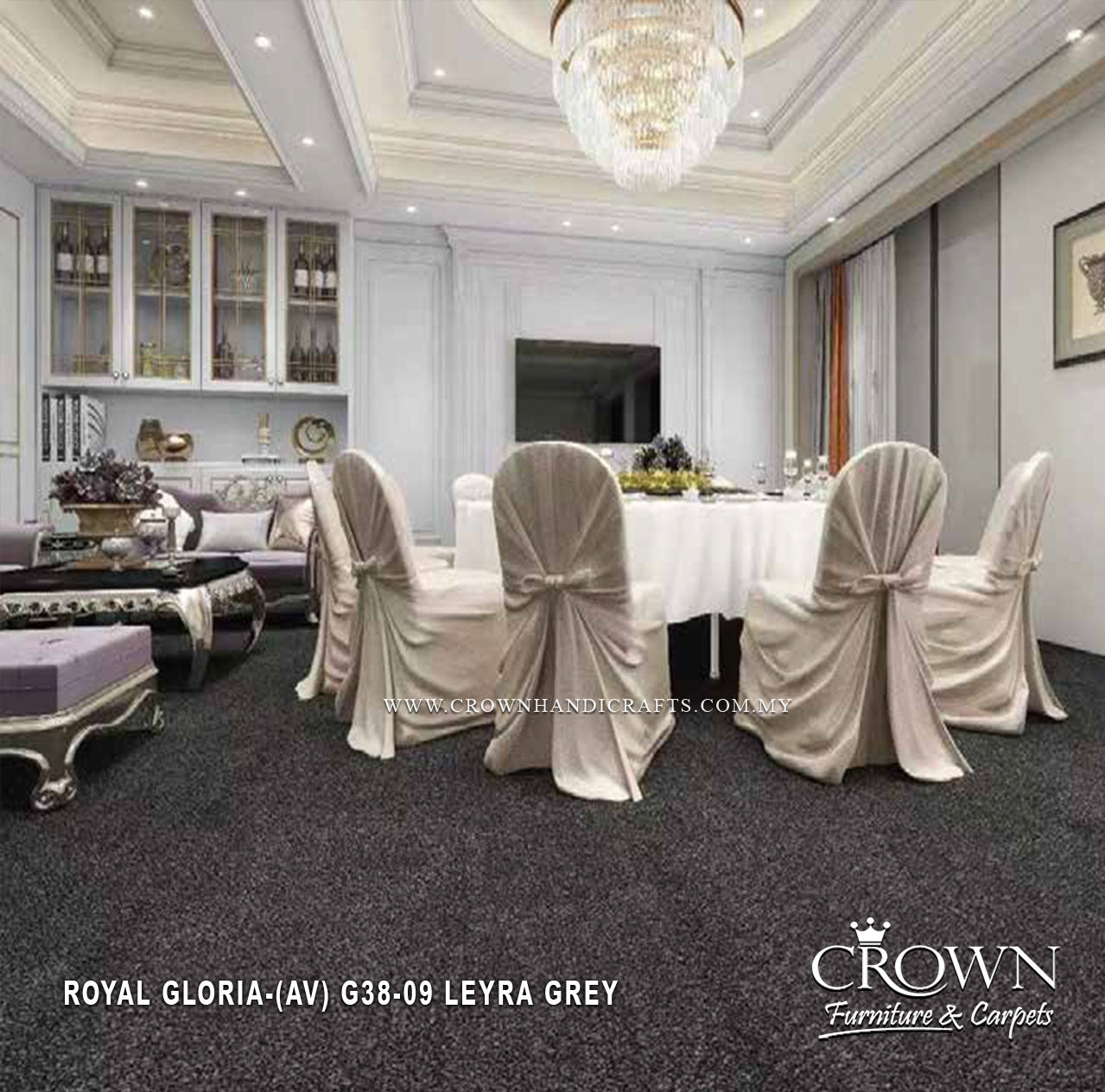 Add a Touch of Luxury and Character with Premium Plain Carpet | Royal Gloria (AV) Wall To Wall Carpet