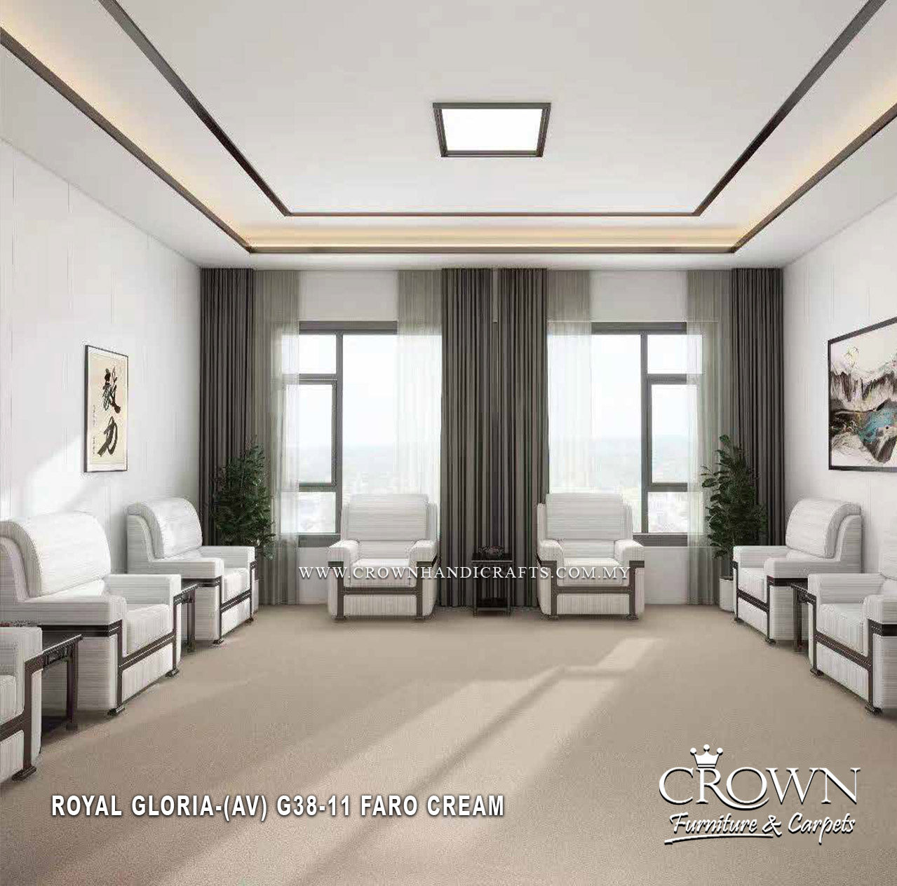 Add a Touch of Luxury and Character with Premium Plain Carpet | Royal Gloria (AV) Wall To Wall Carpet