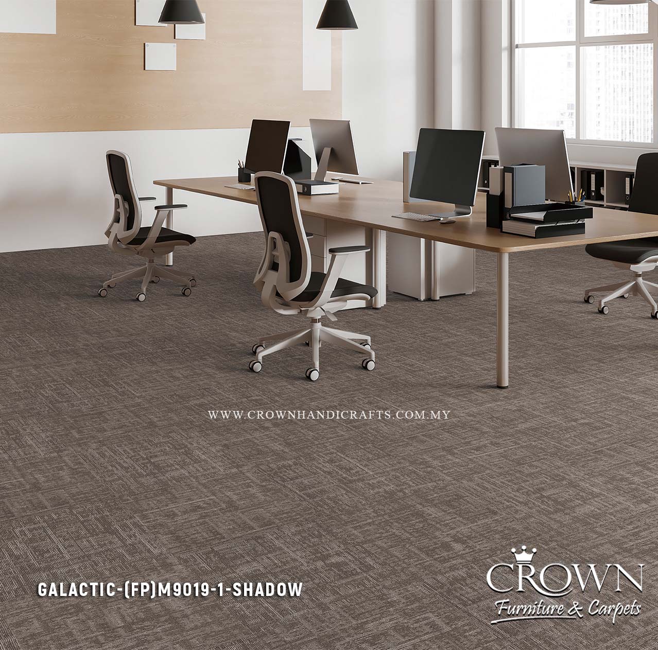 Modern Office Carpet Tiles | Textured Modular Flooring with Contemporary Design Appeal | Galactic-Essential (FP)