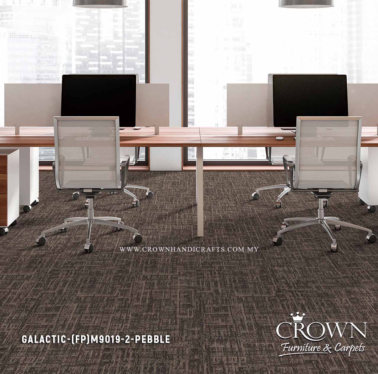 Modern Office Carpet Tiles | Textured Modular Flooring with Contemporary Design Appeal | Galactic-Essential (FP)