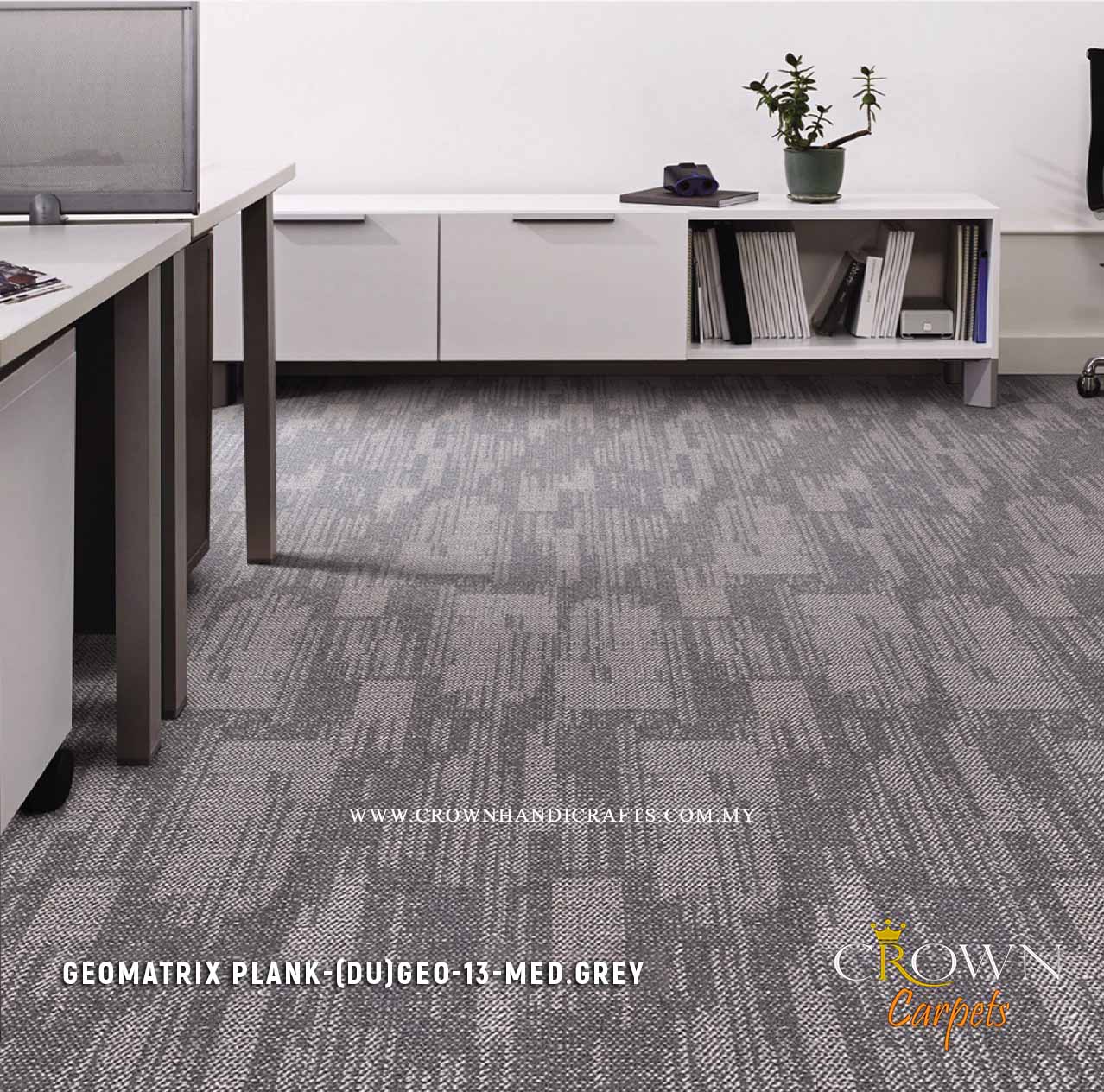 Amazing Tile Carpet for Office | Geomatrix Plank (DU)