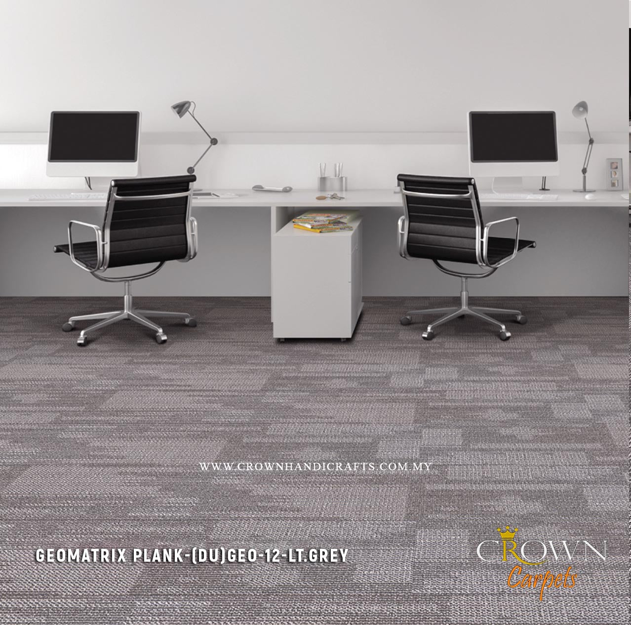 Amazing Tile Carpet for Office | Geomatrix Plank (DU)