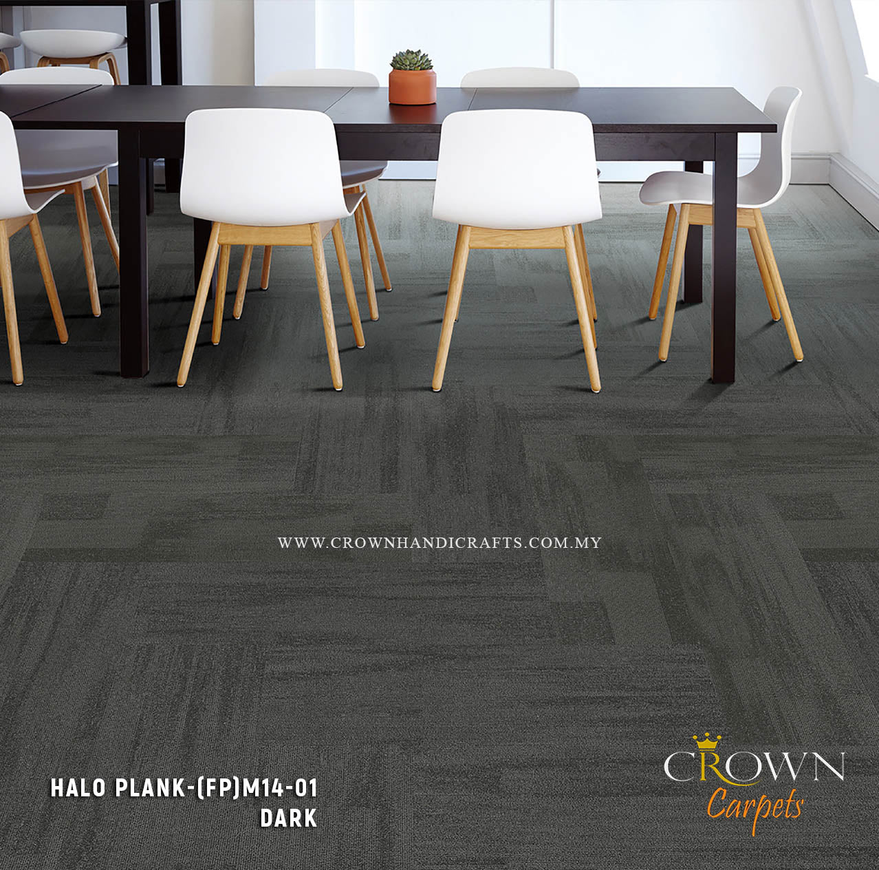 Remarkable Modern Office Carpet | Halo-Modulo Plank (FP)
