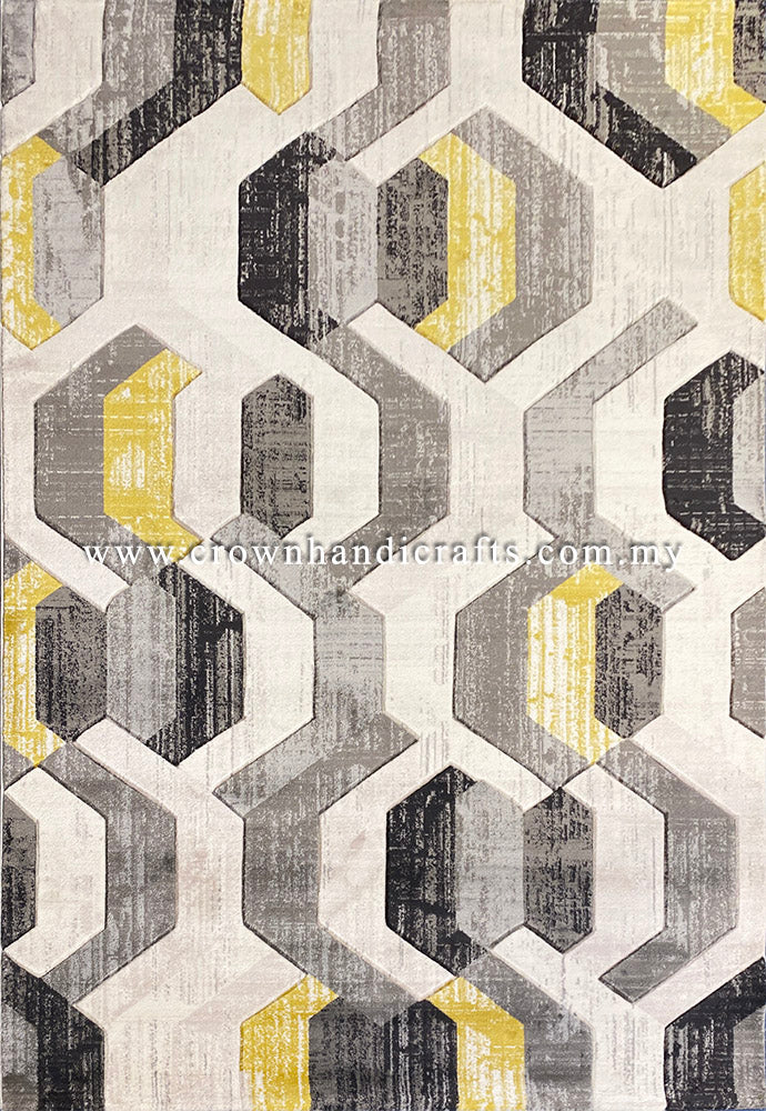 Modern Carpet for Living Room Designer Rugs Malaysia | Vincenza HD22