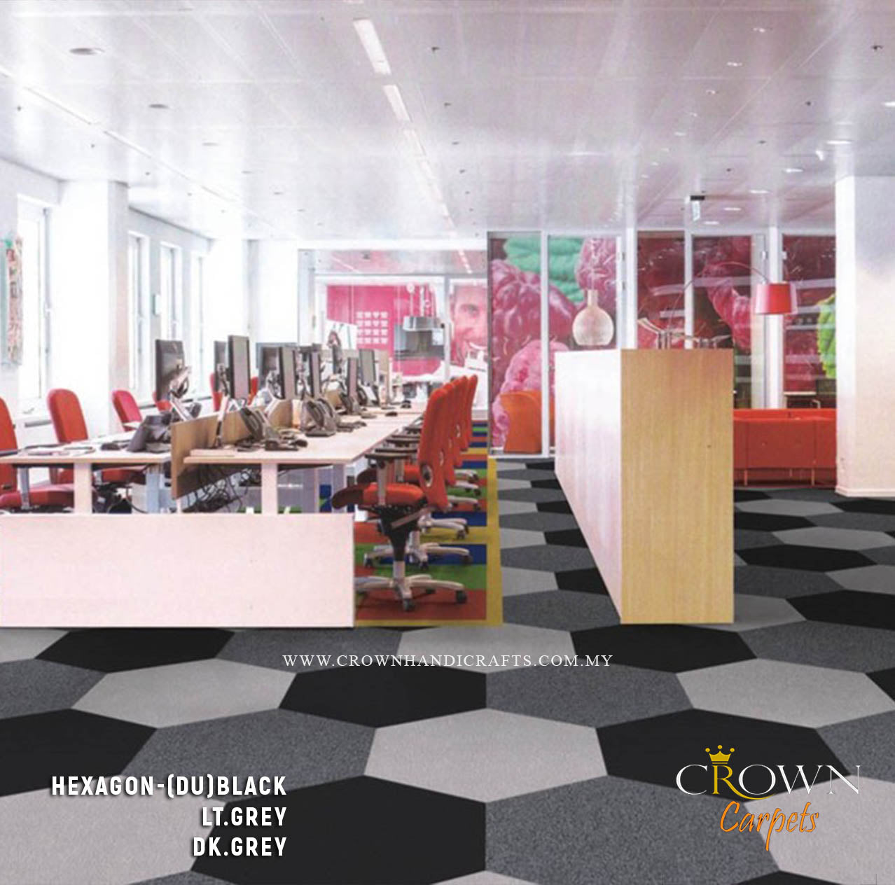 High Quality Carpet Tile | Hexagon SQ (DU)