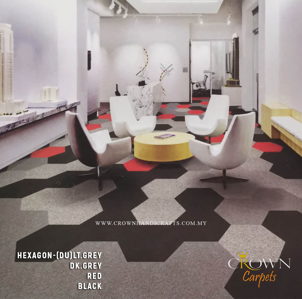 High Quality Carpet Tile | Hexagon SQ (DU)