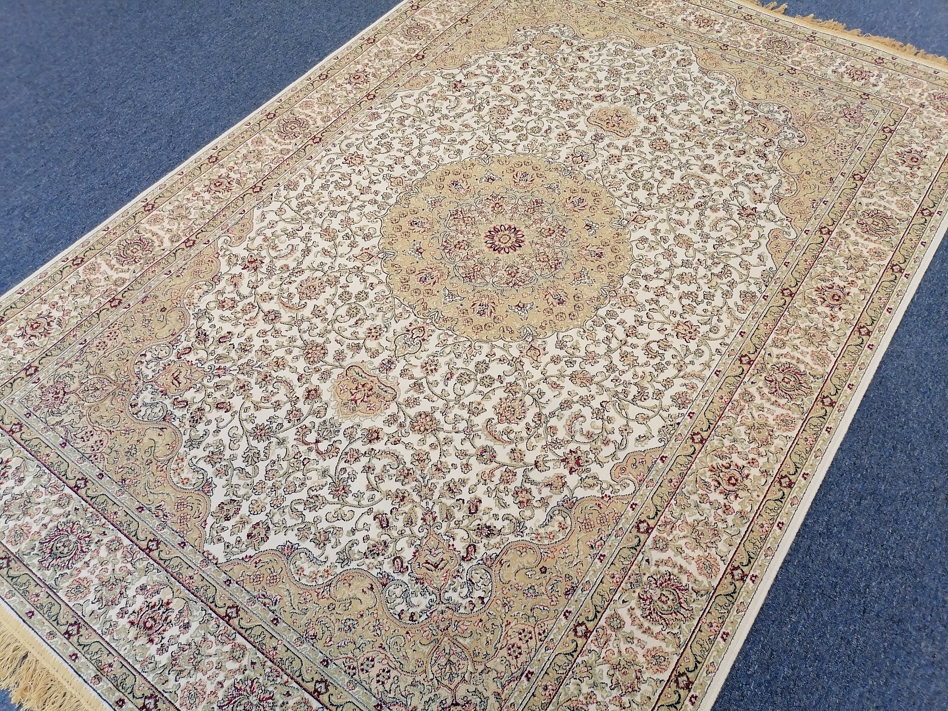 Persian Silk Carpet - Authentic Iran Design, 100% Silk-Like Viscose Rug | Zrabi 470