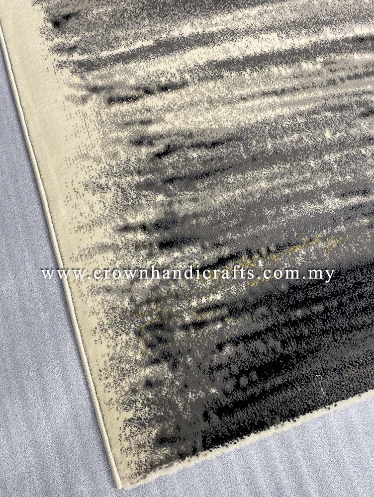 Contemporary Carpet Modern Design Rug Turkey Carpets for Living Room Bedroom | Nava D7368BK