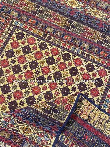 [6X4FT] Masterfully Handmade Tribal Rug 100% Wool Persian Carpet Design High-Quality Hand-Knotted Authentic Afghan Tribal Carpet SUZANI CH 2449