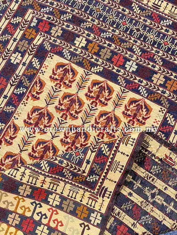 [6X4FT] Artfully Designed Handmade Tribal Rug 100% Wool Persian Carpet Design High-Quality Hand-Knotted Authentic Afghan Tribal Carpet SUZANI CH 2448