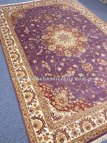 [11X8FT] Handmade Persian Carpet Design 100% Silk Wool High Quality Iranian Rug Turkey Carpet Handmade Authentic SK Kashmir Carpet SILK WOOL CH 2495