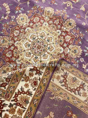[11X8FT] Handmade Persian Carpet Design 100% Silk Wool High Quality Iranian Rug Turkey Carpet Handmade Authentic SK Kashmir Carpet SILK WOOL CH 2495