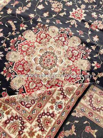 [11X8FT] Handmade Persian Carpet Design 100% Silk Wool High Quality Iranian Rug Turkey Carpet Handmade Authentic SK Kashmir Carpet SILK WOOL CH 2605