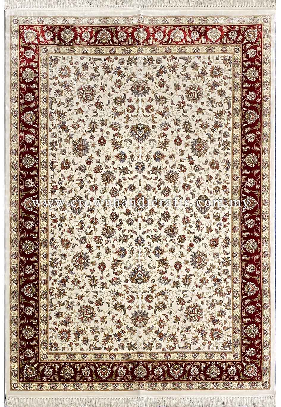 100% Silk Rug Iran Authentic Persian Carpet High End Premium Quality Man Made Elegant Feel  | Persian Silk IS006B