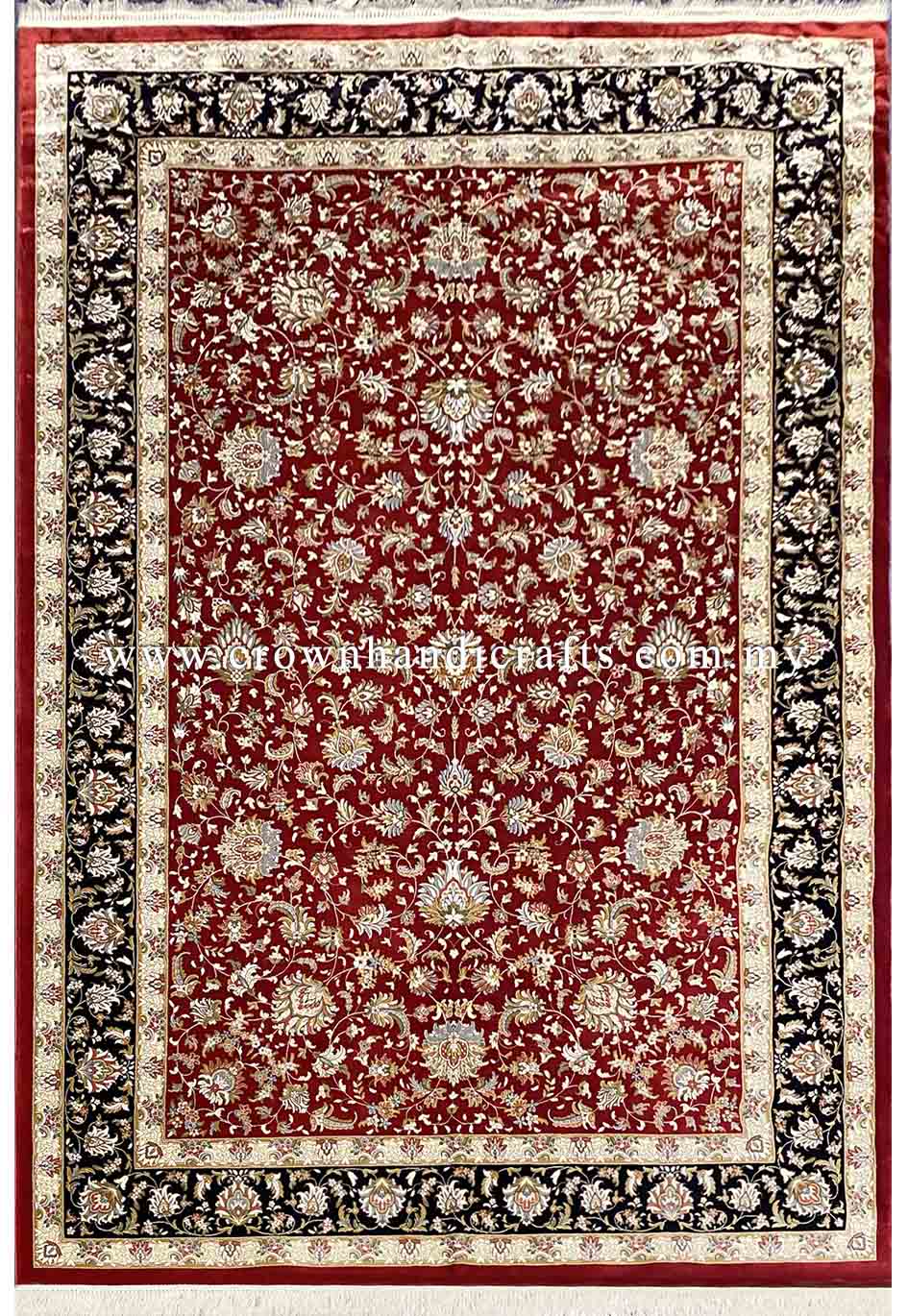 Genuine 100% Silk Persian Rug Iran Design High End Premium Man Made Exclusive Range | Persian Silk IS006D