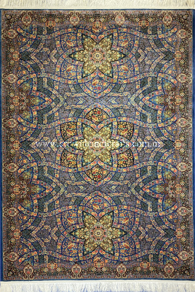 Royal Edition Silk Carpet Iranian Rug Authentic Persian Carpet to match your Living Room Standard | Ejaz JZ003