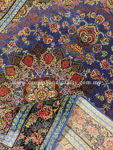Royal Edition Silk Carpet Iranian Rug Authentic Persian Carpet to match your Living Room Standard | Ejaz JZ006
